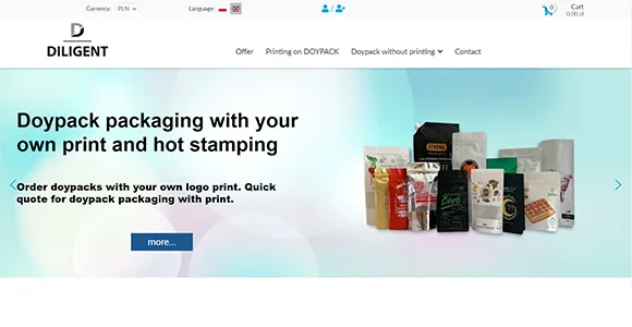 Польський інтернет-магазин упаковки «Diligent»